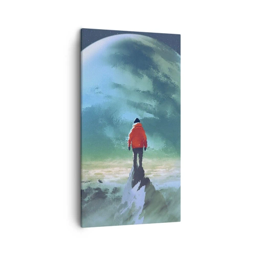 Impression sur toile - Image sur toile - Explorateur de la nouvelle terre - 45x80 cm