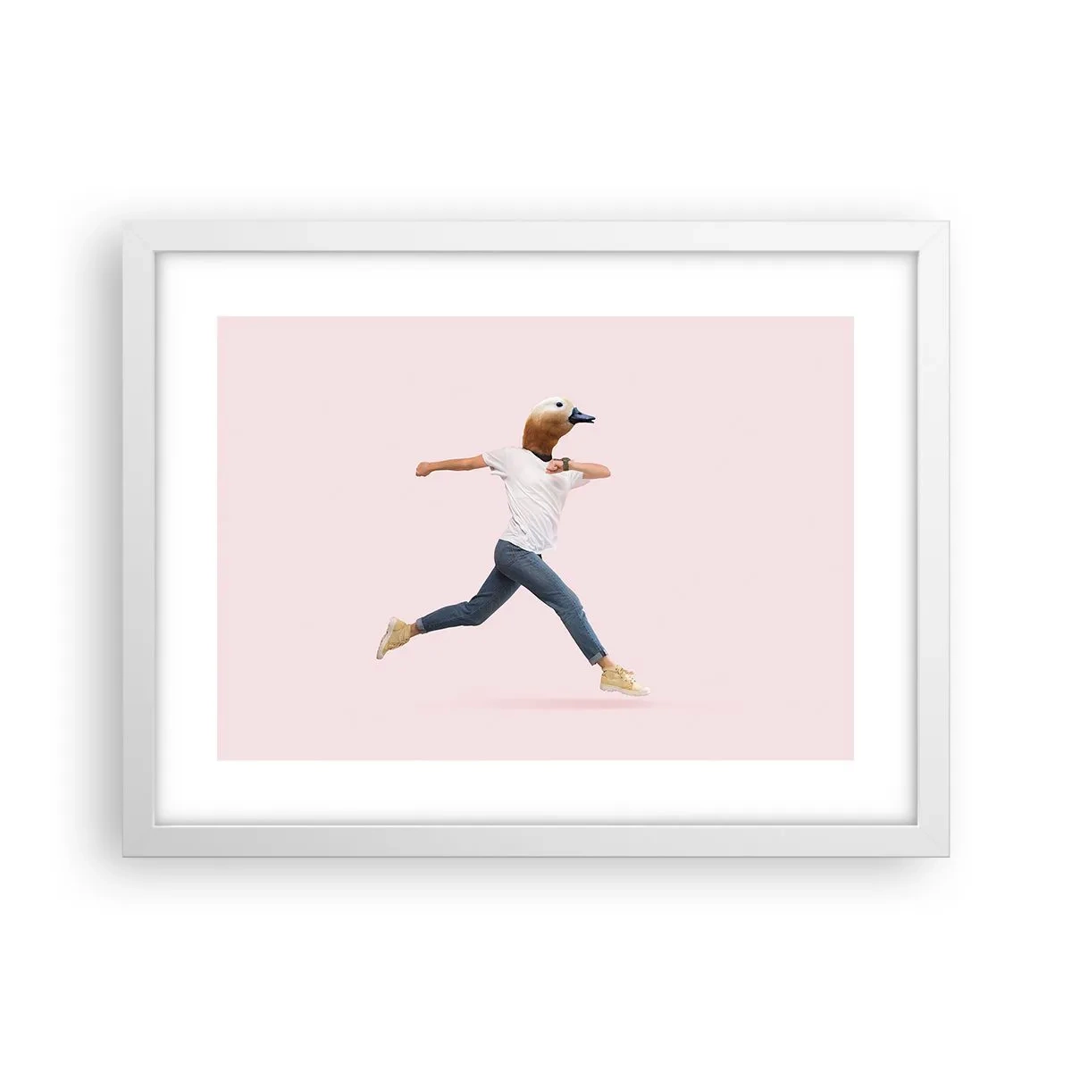 Affiche dans un cadre blanc - Poster - Une pincée d'absurdité - 40x30 cm