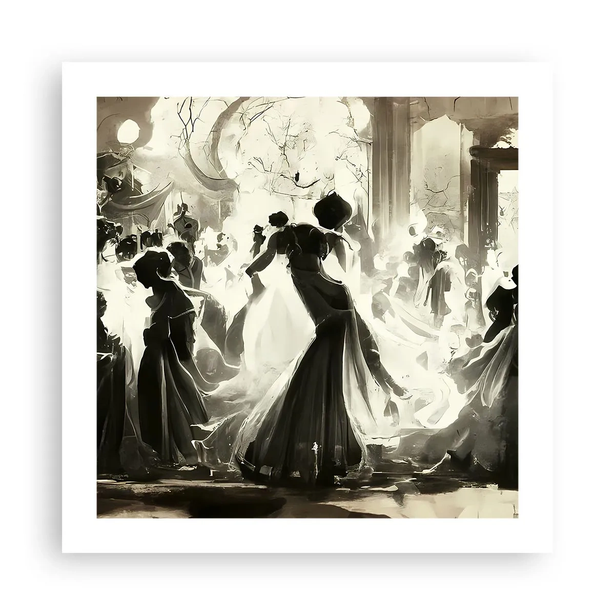 Affiche - Poster - La grande mascarade - 50x50 cm