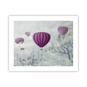 Affiche - Poster - Comme des navires dans le ciel - 50x40 cm