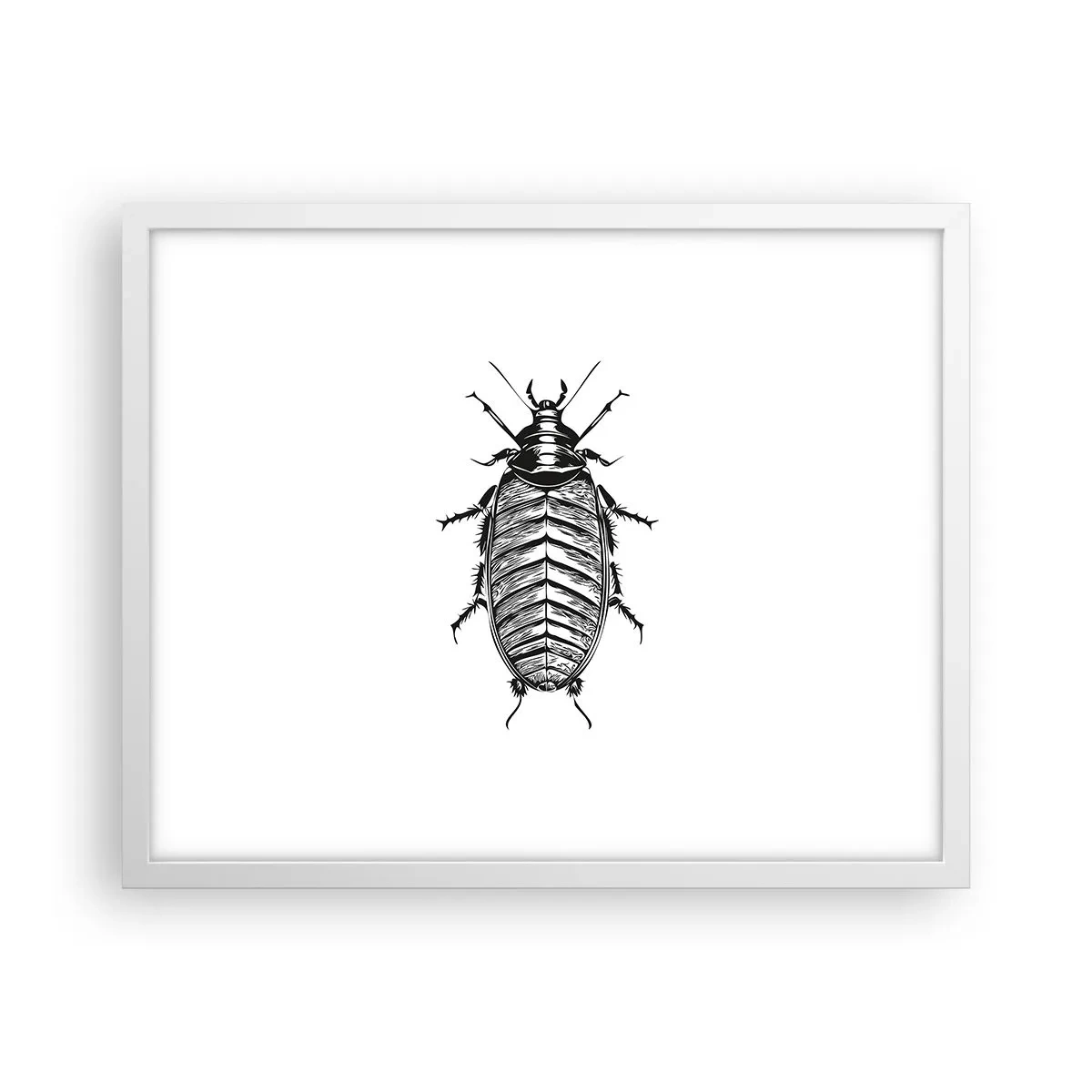 Affiche dans un cadre blanc - Poster - Quel spécimen! - 50x40 cm