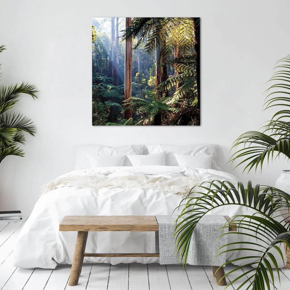 Impression sur toile - Image sur toile - Fable de la forêt - 60x60 cm