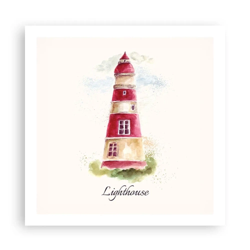 Affiche - Poster - Il y a toujours beau temps autour - 60x60 cm