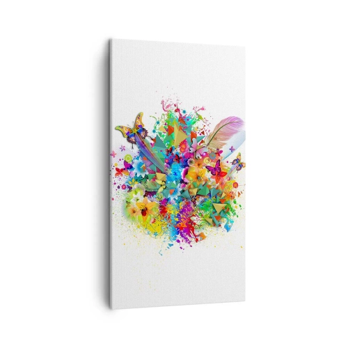 Impression sur toile - Image sur toile - Un bouquet de joie - 45x80 cm