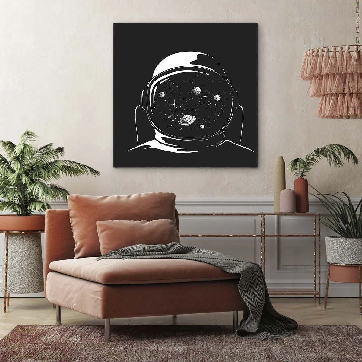 Impression sur toile - Image sur toile - Sympa la vue - 70x70 cm