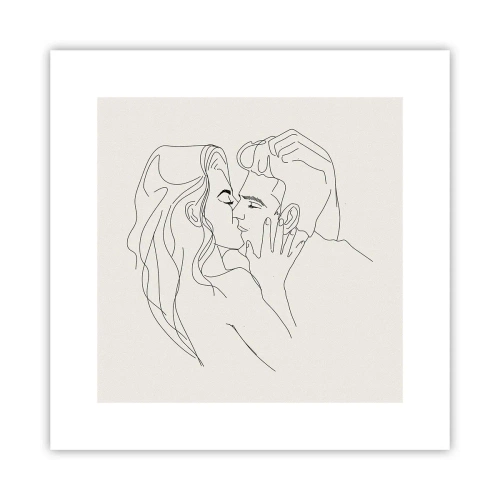 Affiche - Poster - Enlacé de sentiment - 30x30 cm