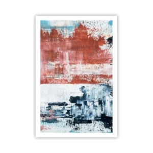 Affiche - Poster - Moitié-moitié abstrait - 61x91 cm