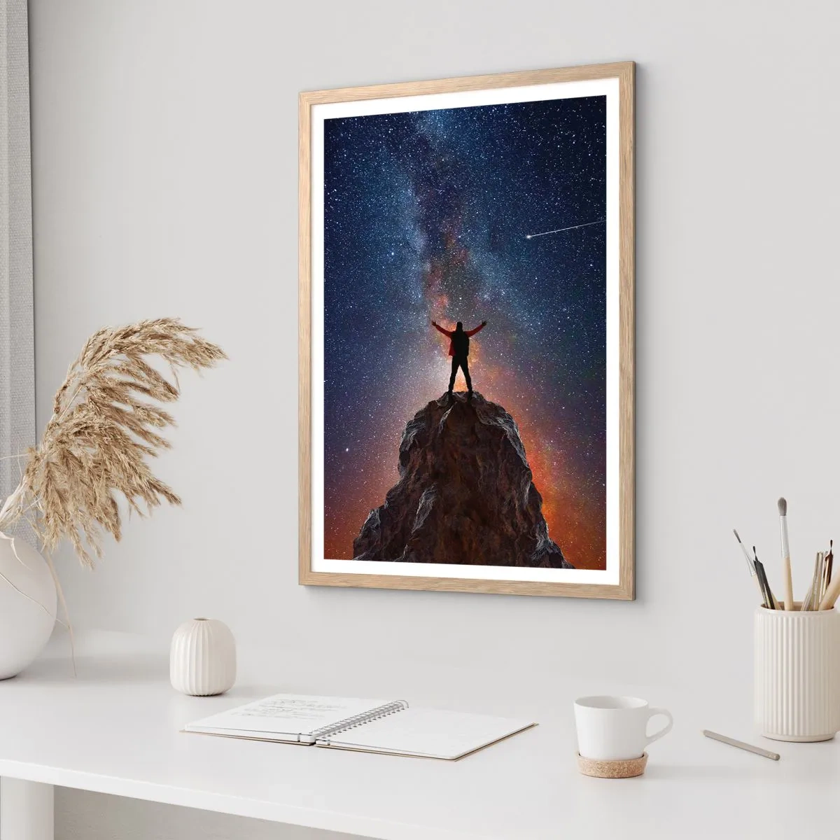 Affiche dans un chêne clair - Poster - Le force est avec moi! - 50x70 cm