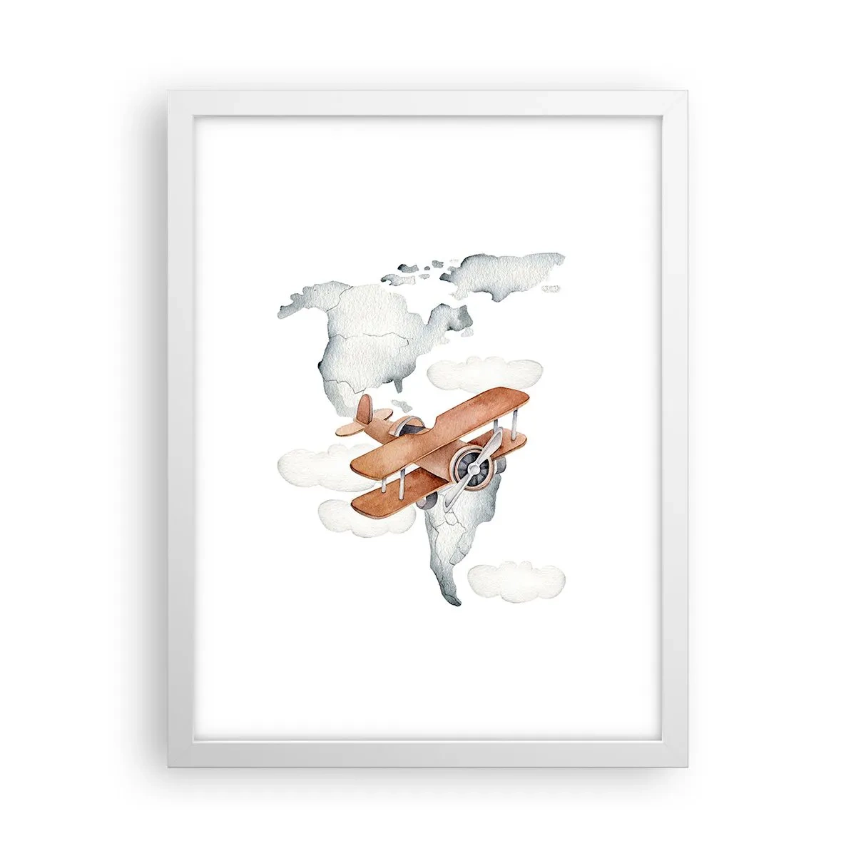 Affiche dans un cadre blanc - Poster - Dans un esprit pionnier - 30x40 cm