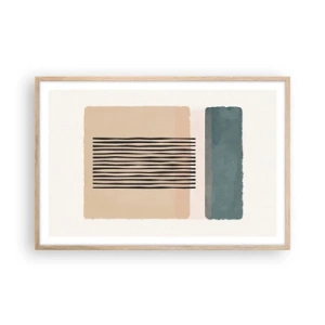 Affiche dans un chêne clair - Poster - Tout est en ordre - 91x61 cm