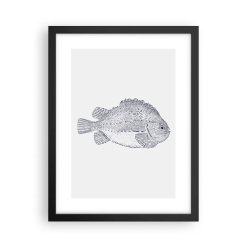 Affiche dans un cadre noir - Poster - Pour l'album du naturaliste - 30x40 cm