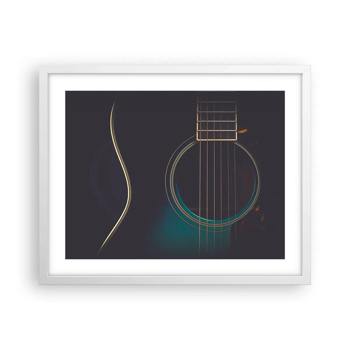 Affiche dans un cadre blanc - Poster - Le calme avant la tempête - 50x40 cm