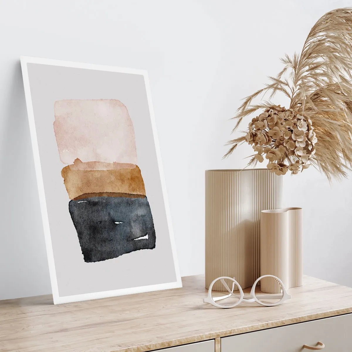 Affiche - Poster - Composition de couleurs de la terre - 30x40 cm