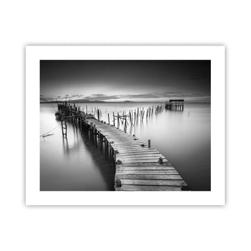 Affiche - Poster - La paix d'un rivage oublié - 50x40 cm