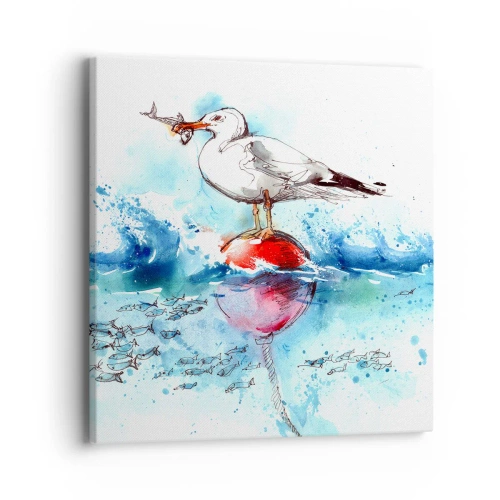 Impression sur toile - Image sur toile - Prise réussie - 40x40 cm