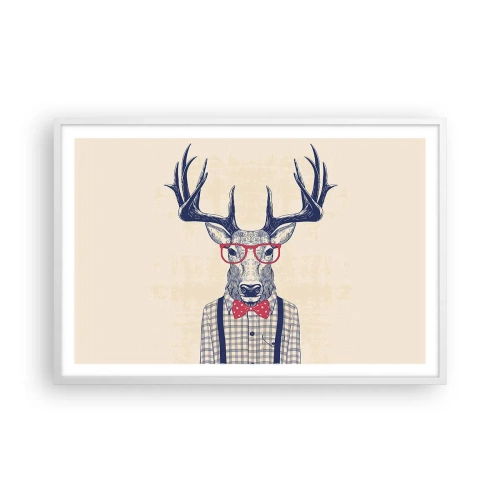 Affiche dans un cadre blanc - Poster - Une extravagance amusante - 91x61 cm