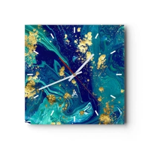 Horloge murale - Pendule murale - Les pétales du soleil - 40x40 cm