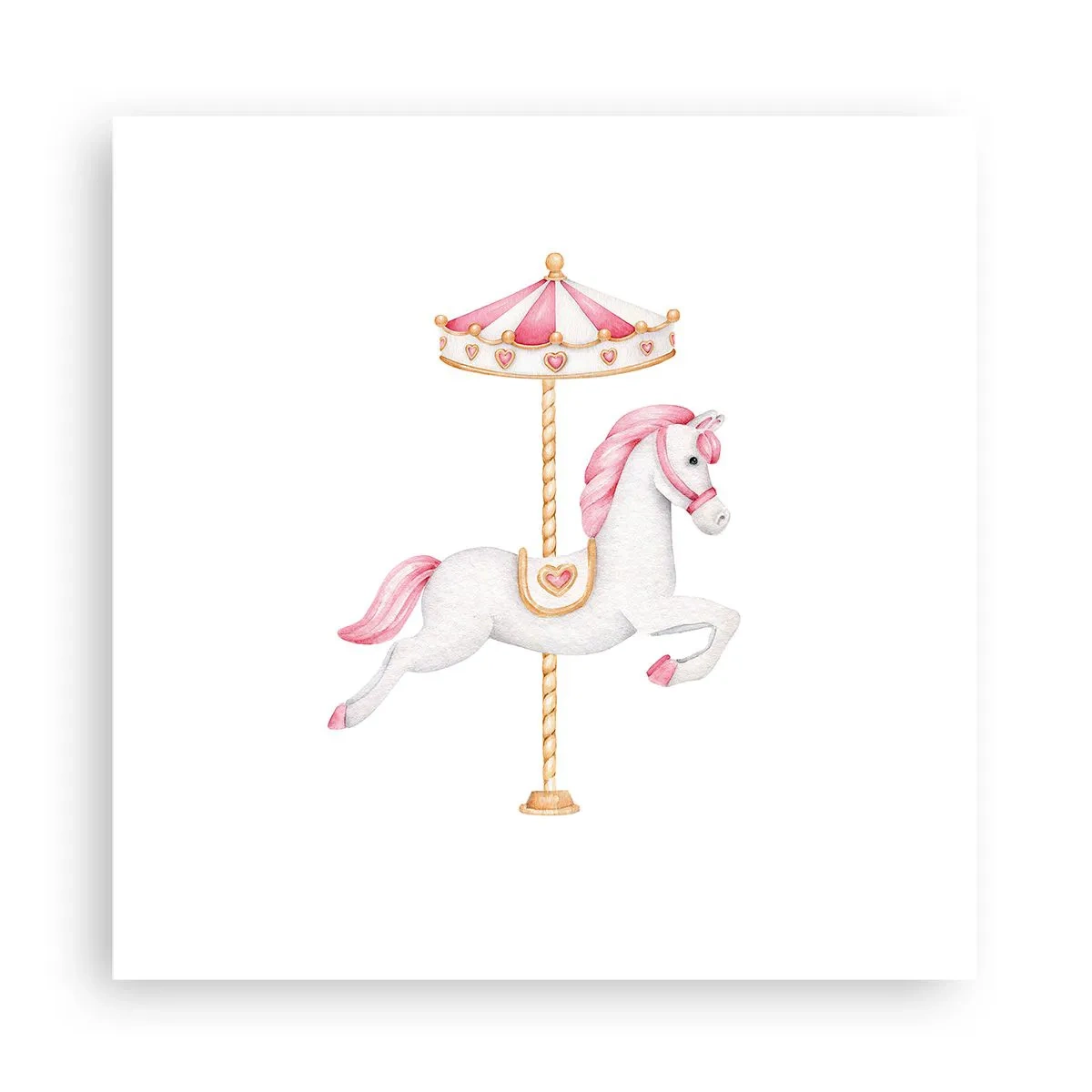 Affiche - Poster - Les sabots en avant - 30x30 cm