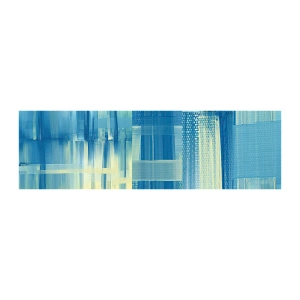 Échantillon de Papier Peint Autocollant Deluxe Sticker - Composition en turquoise - Abstraction, Ceintures, Maritime - 100x30 cm