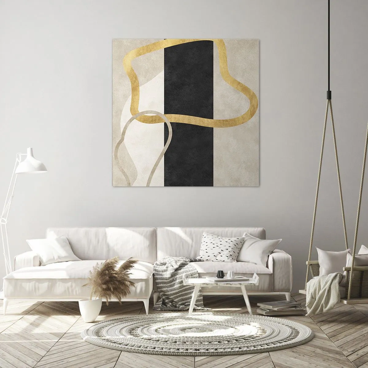 Impression sur toile - Image sur toile - Formes emmellées - 60x60 cm