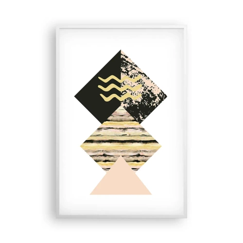 Affiche dans un cadre blanc - Poster - Pas si simple - 61x91 cm