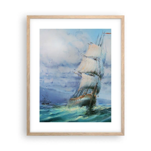 Affiche dans un chêne clair - Poster - Vents favorables - 40x50 cm