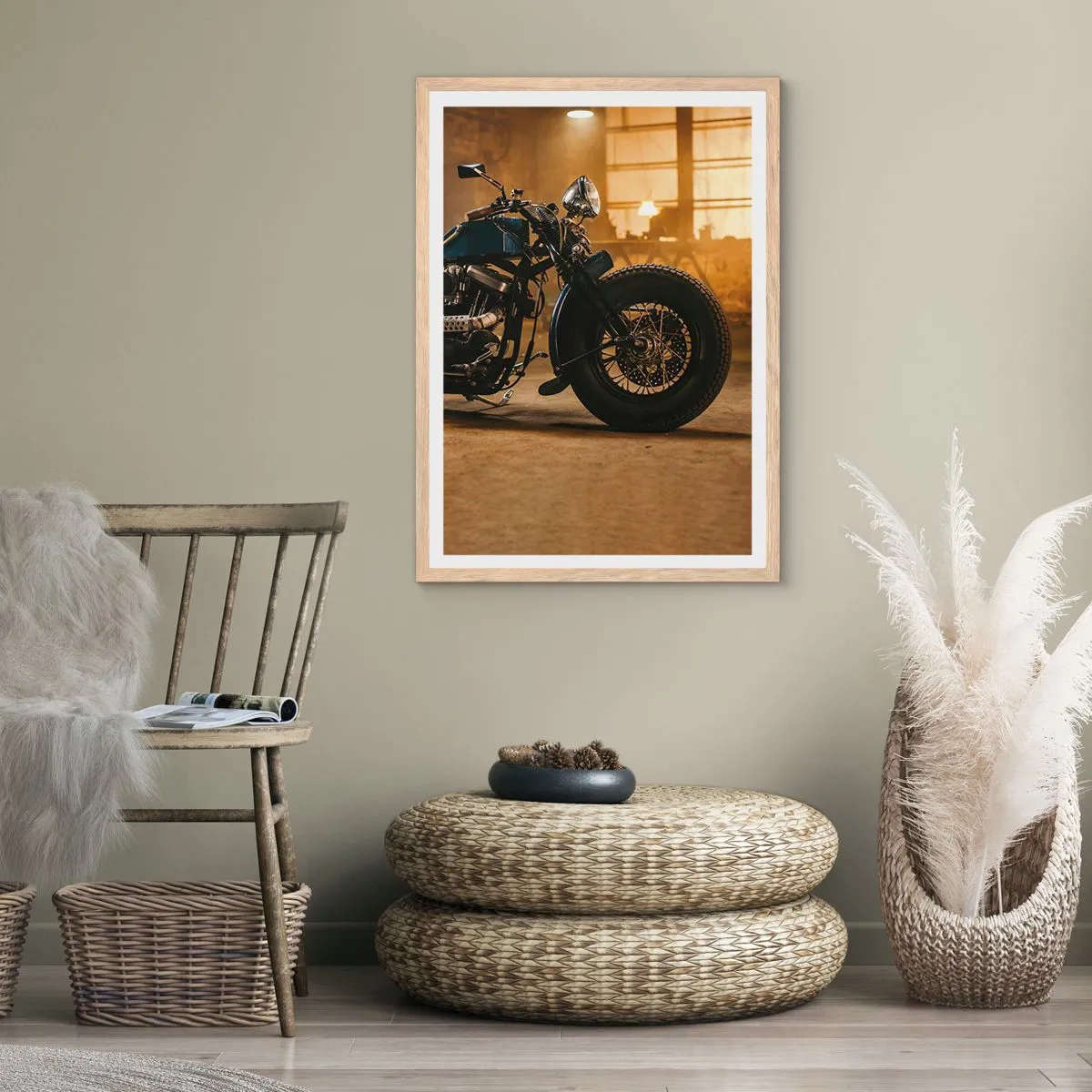 Affiche dans un chêne clair - Poster - Je peux tout - 30x40 cm