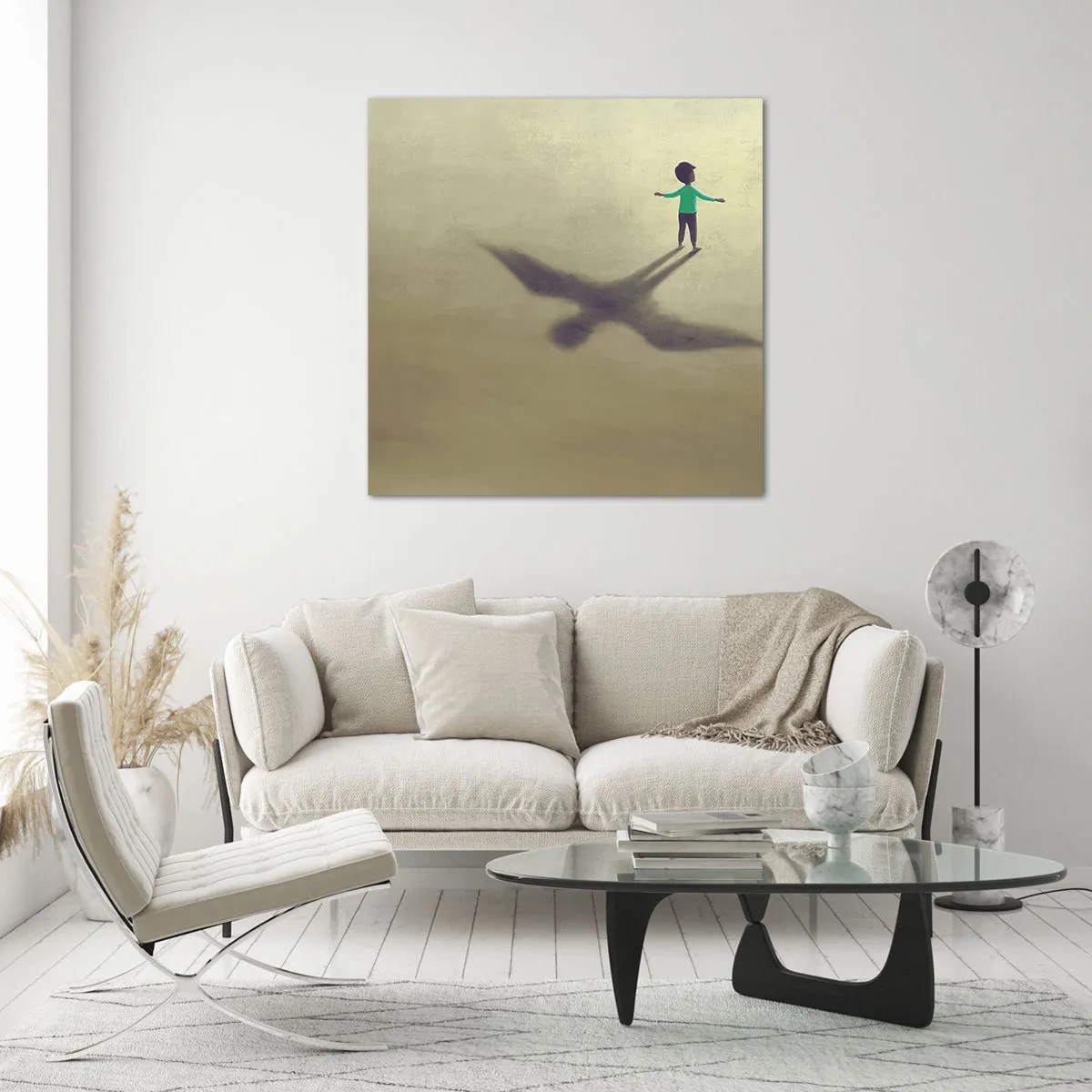 Impression sur verre - Image sur verre - Héros du futur - 70x70 cm