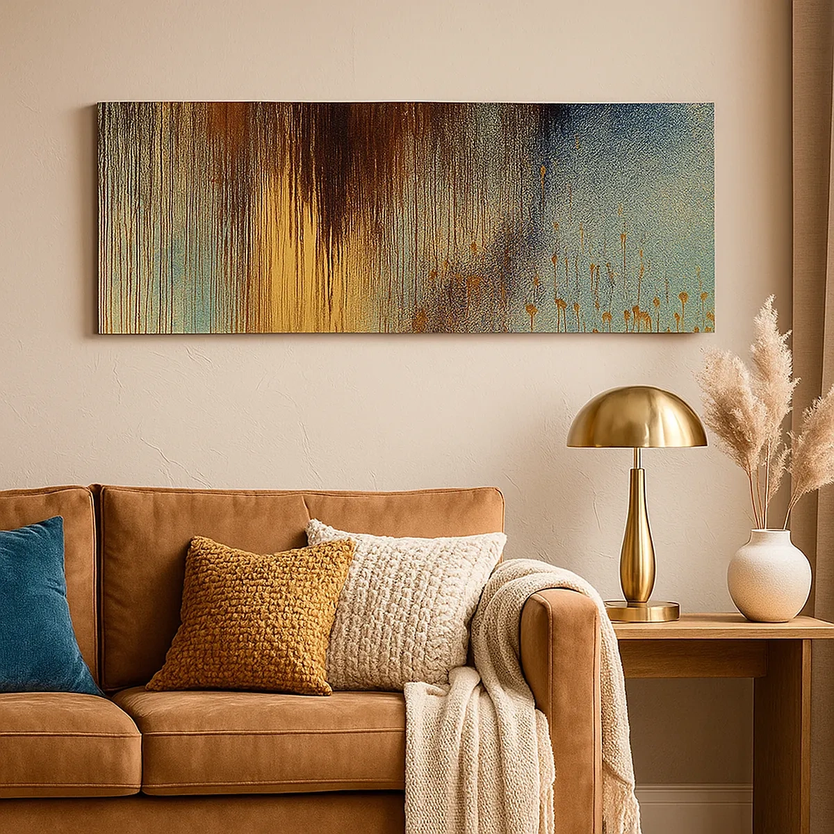 Impression sur toile - Image sur toile - Une composition de couleirs non fortuite - 30x30 cm