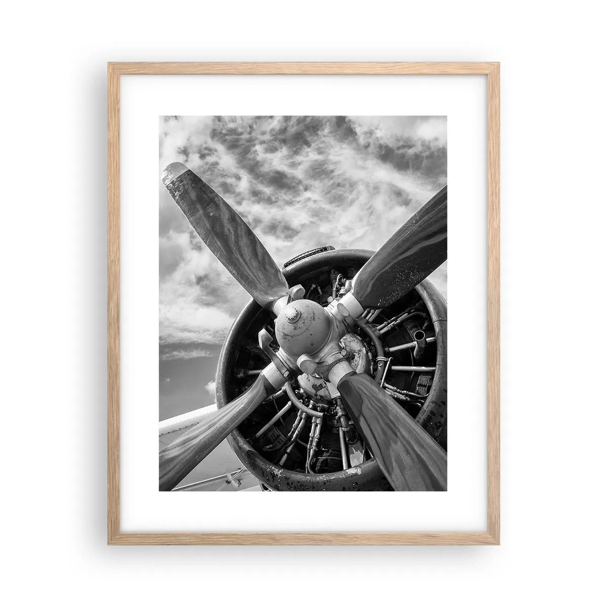 Affiche dans un chêne clair - Poster - Dompteur de ciel - 40x50 cm