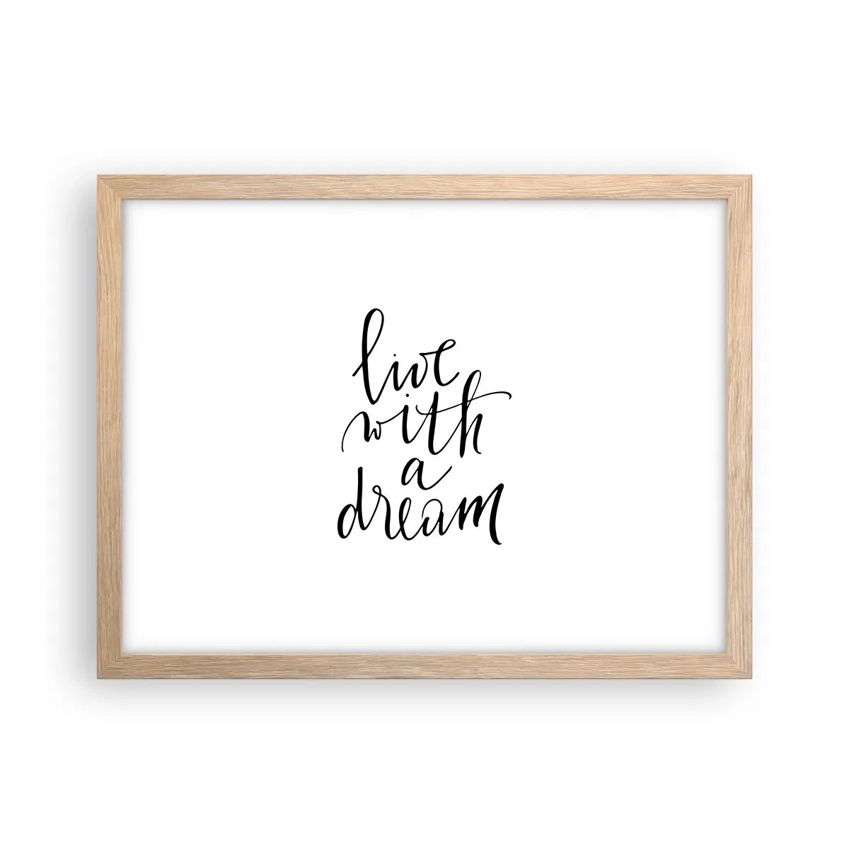 Affiche dans un chêne clair - Poster - Bien sur - 40x30 cm