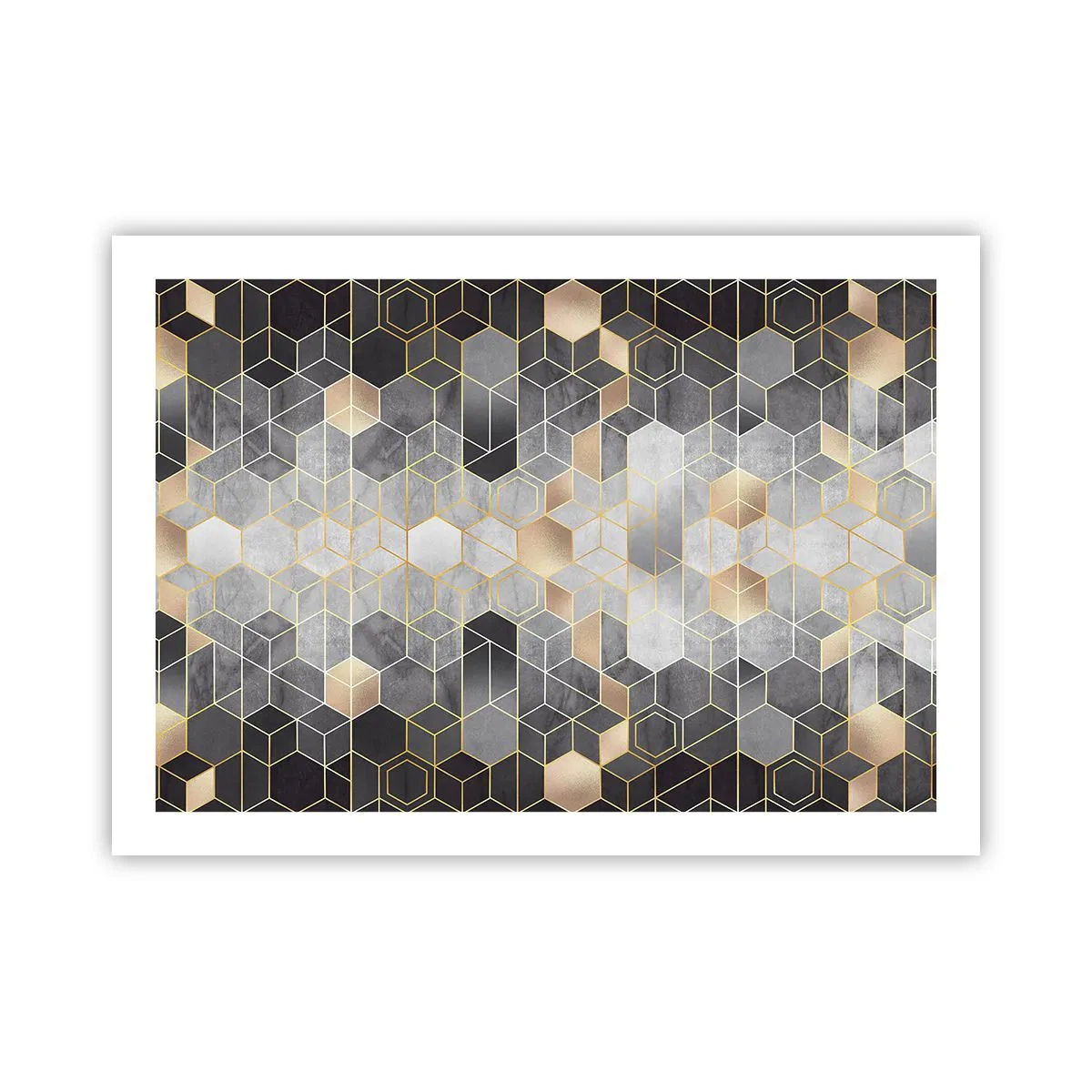 Affiche - Poster - Composition de diamants - 70x50 cm