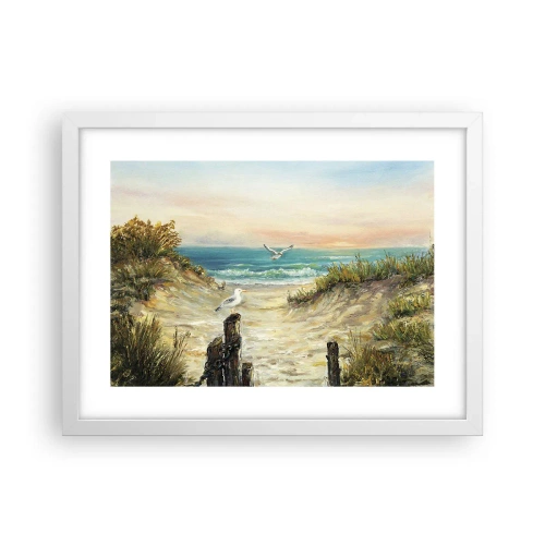 Affiche dans un cadre blanc - Poster - Retraite au calme - 40x30 cm