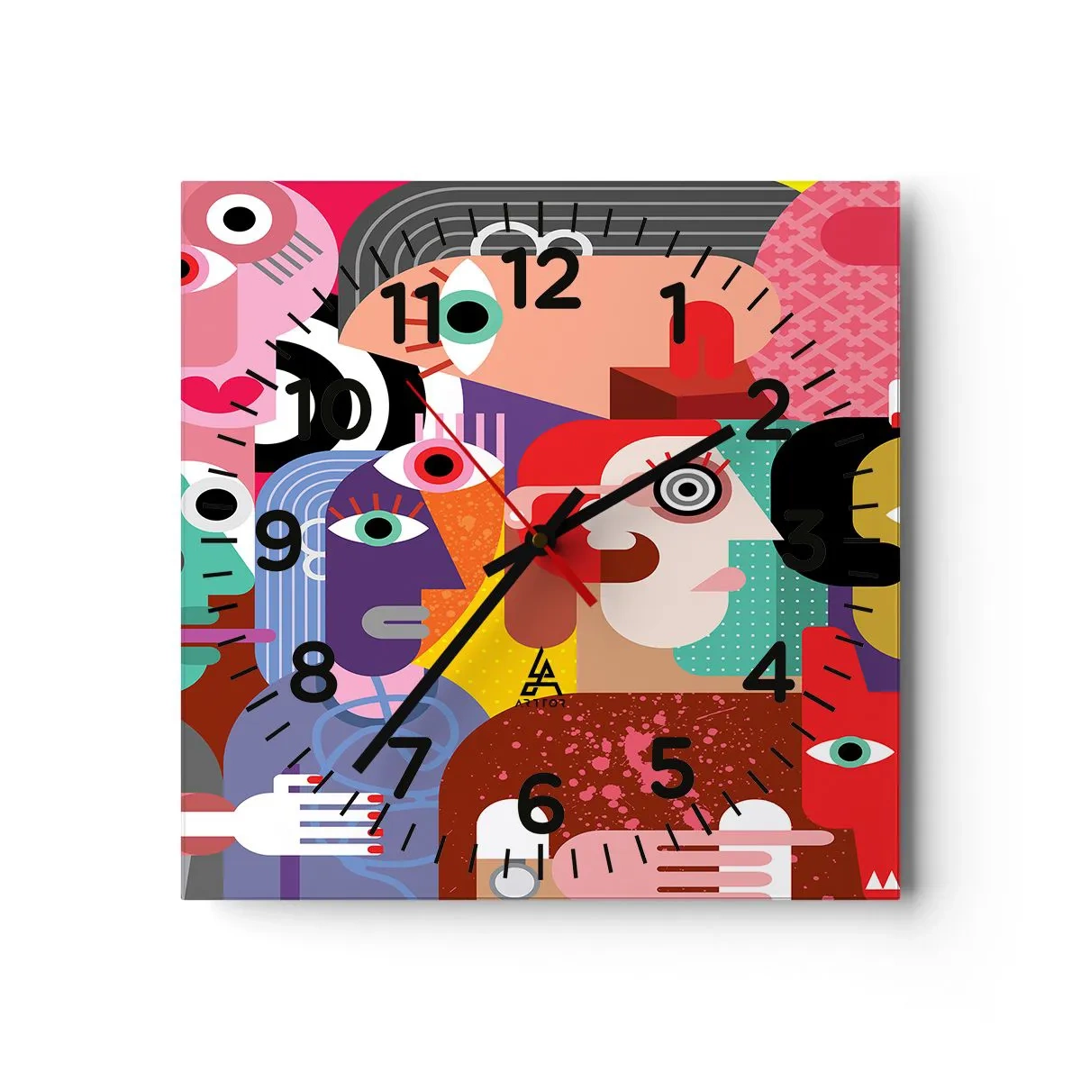 Horloge murale - Pendule murale - Nous par M. Picasso - 30x30 cm