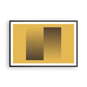 Affiche dans un cadre noir - Poster - Cadre opposé - 91x61 cm