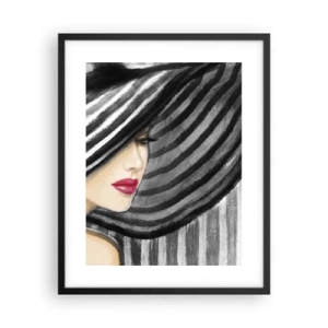 Affiche dans un cadre noir - Poster - Où te chercher ? - 40x50 cm