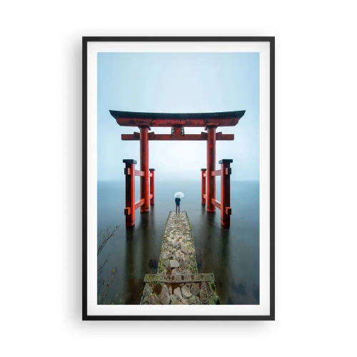 Affiche dans un cadre noir - Poster - Rêverie japonnaise - 61x91 cm
