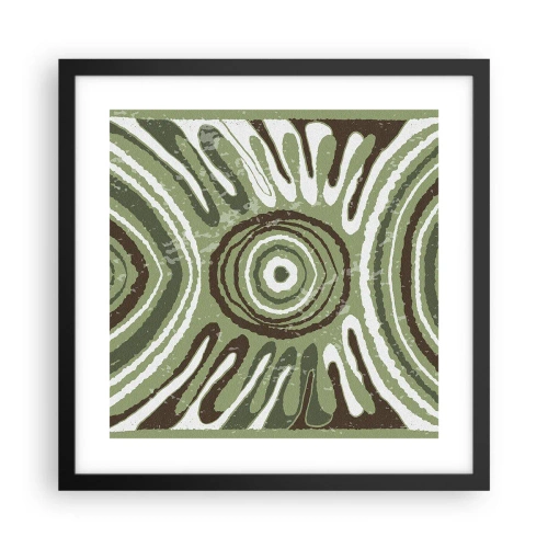 Affiche dans un cadre noir - Poster - Une explosion d'émotions - 40x40 cm