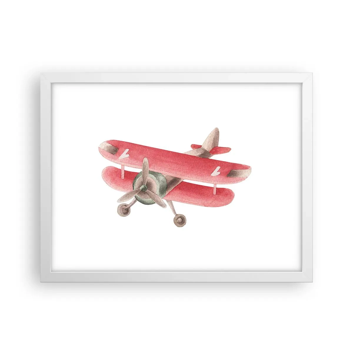 Affiche dans un cadre blanc - Poster - Prêt pour les hauts vols - 40x30 cm