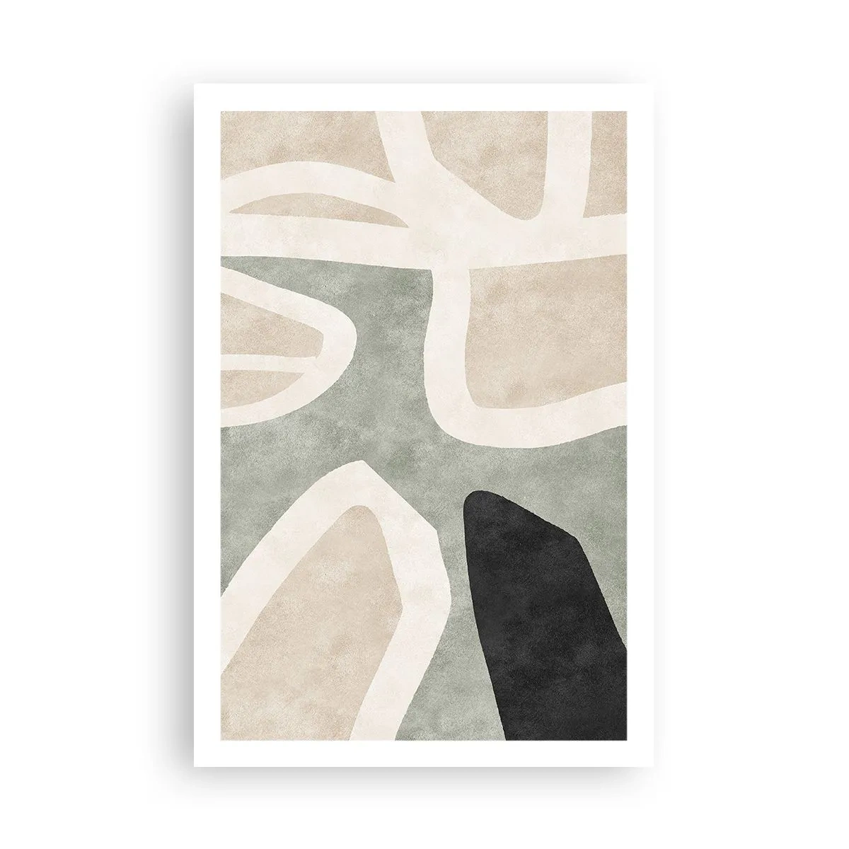 Affiche - Poster - Composition pour motif noir - 61x91 cm