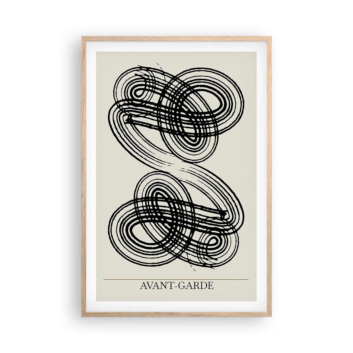 Affiche dans un chêne clair - Poster - C'est venu spontanément - 61x91 cm