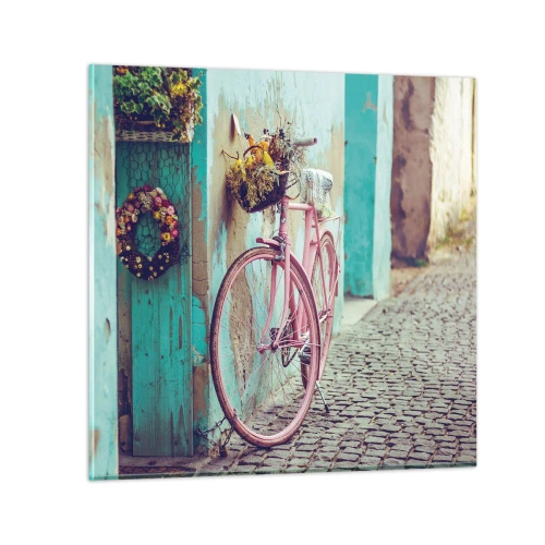 Impression sur verre - Image sur verre - Je reviens tout de suite - 60x60 cm