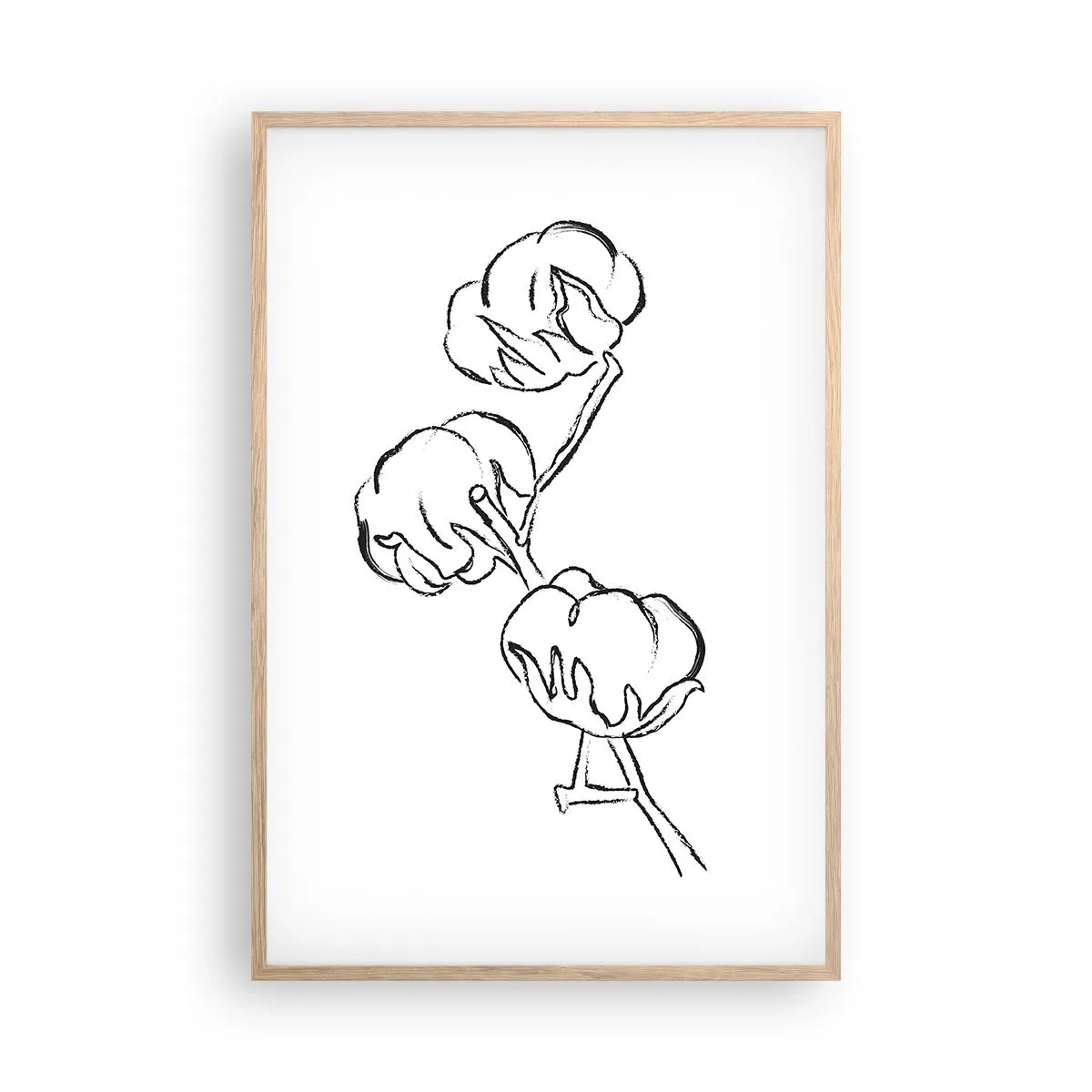 Affiche dans un chêne clair - Poster - Duvet de coton - 61x91 cm