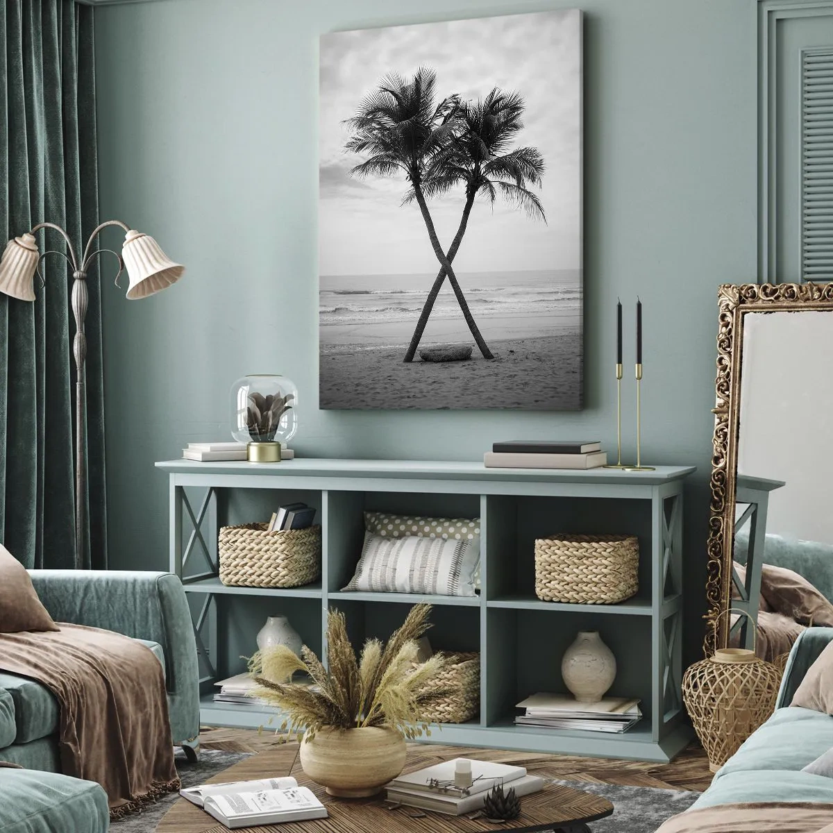 Impression sur toile - Image sur toile - Elle a senti une présence - 70x100 cm