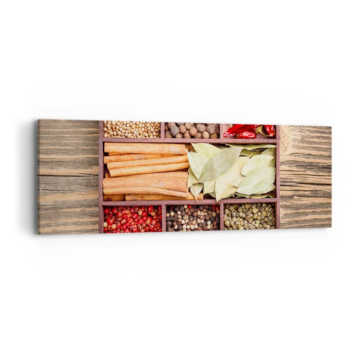 Impression sur toile - Image sur toile - Ordre des formes, bouquet d'arômes - 90x30 cm