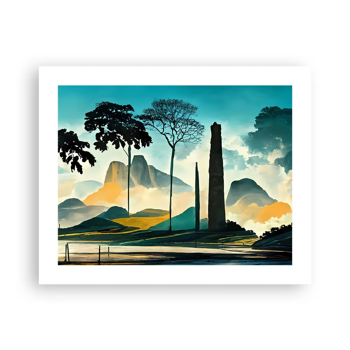 Affiche - Poster - Toujours de plus en plus haut - 50x40 cm