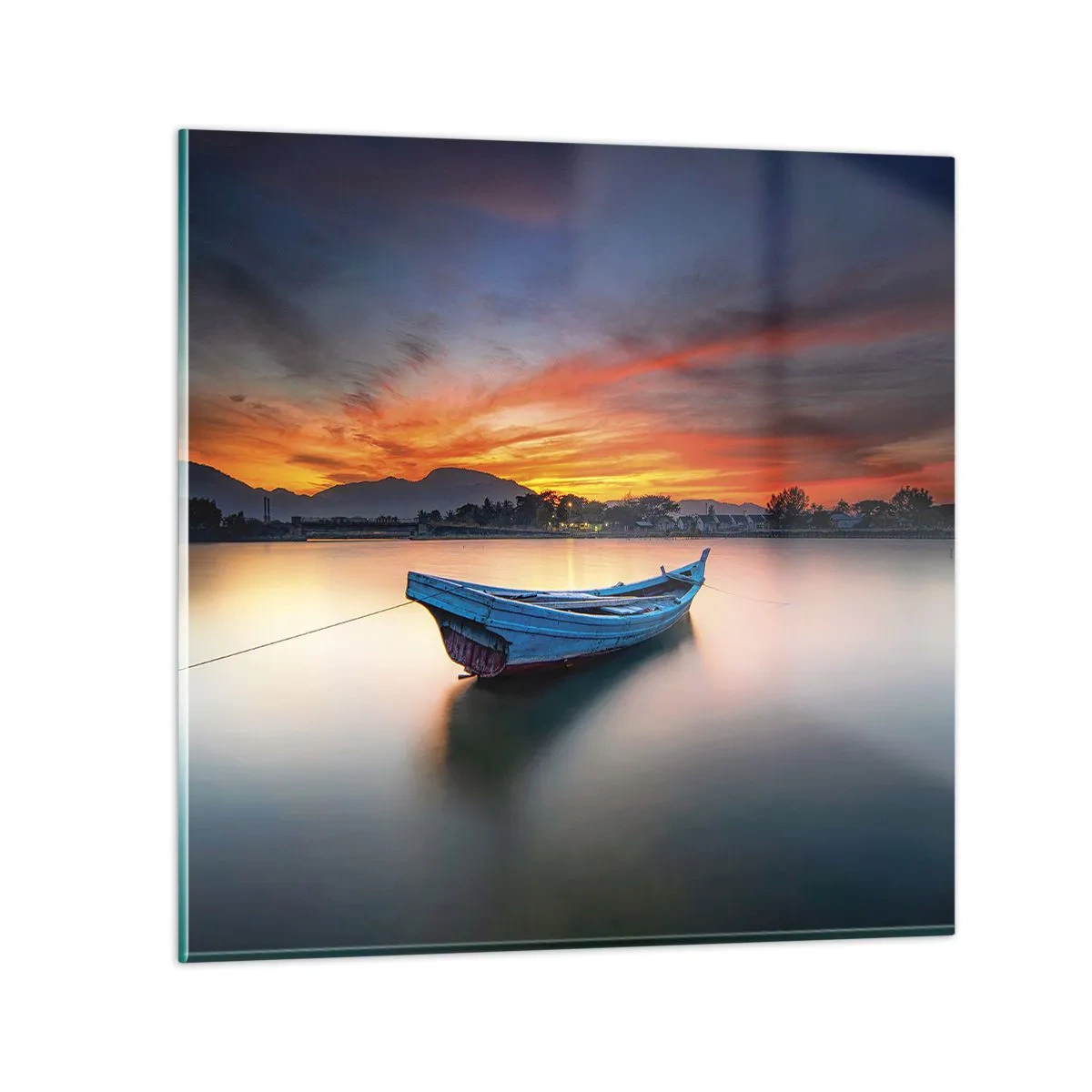 Impression sur verre - Image sur verre - Une bonne nuit arrive - 50x50 cm