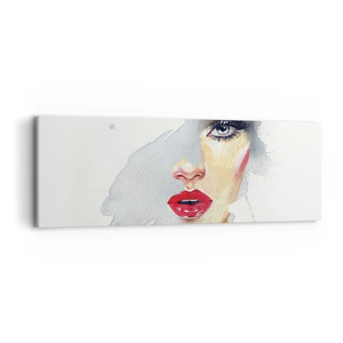 Impression sur toile - Image sur toile - Reflet dans une goutte d'eau - 90x30 cm