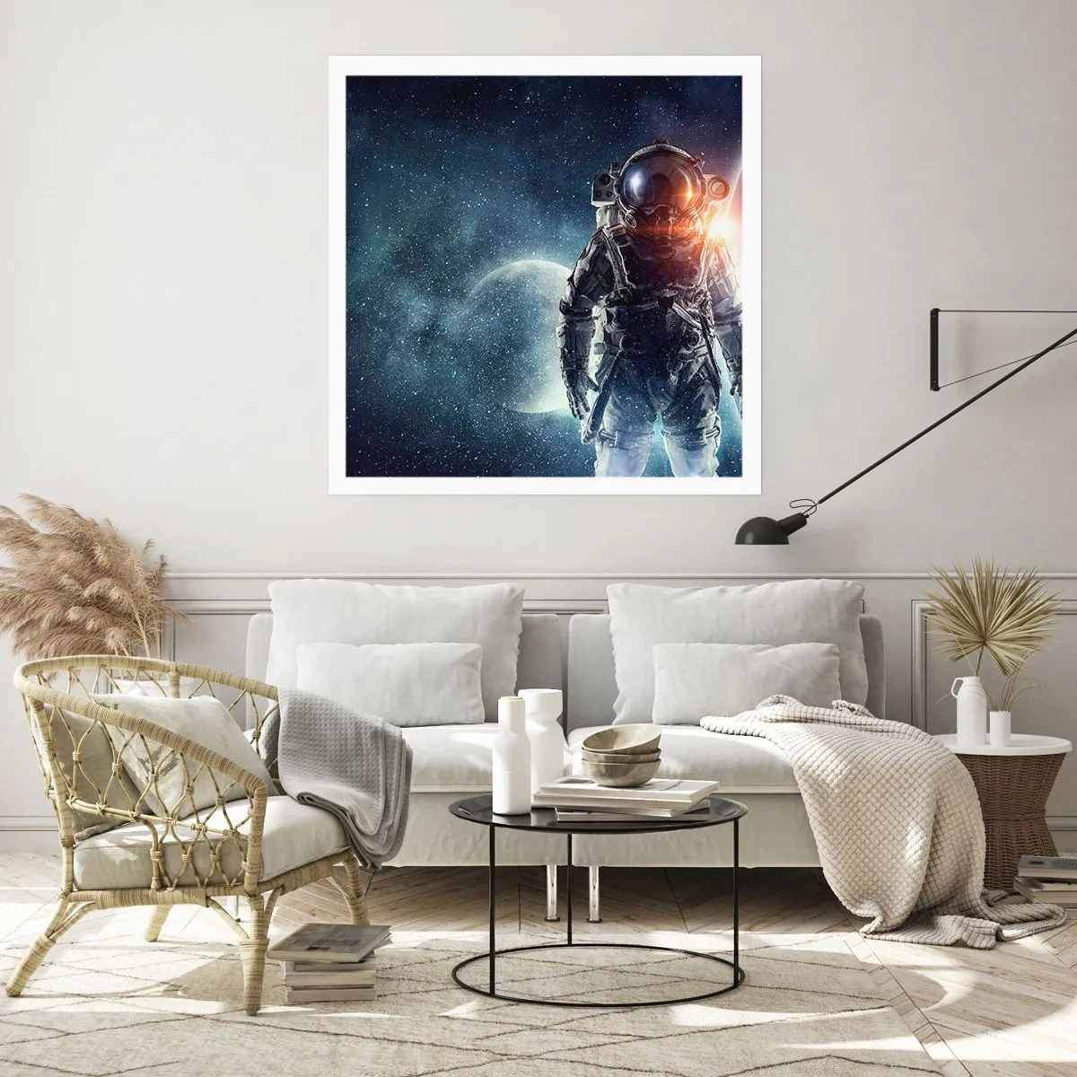 Affiche - Poster - Aventure spatiale - 60x60 cm