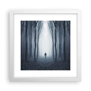 Affiche dans un cadre blanc - Poster - Tout est simple et clair - 30x30 cm